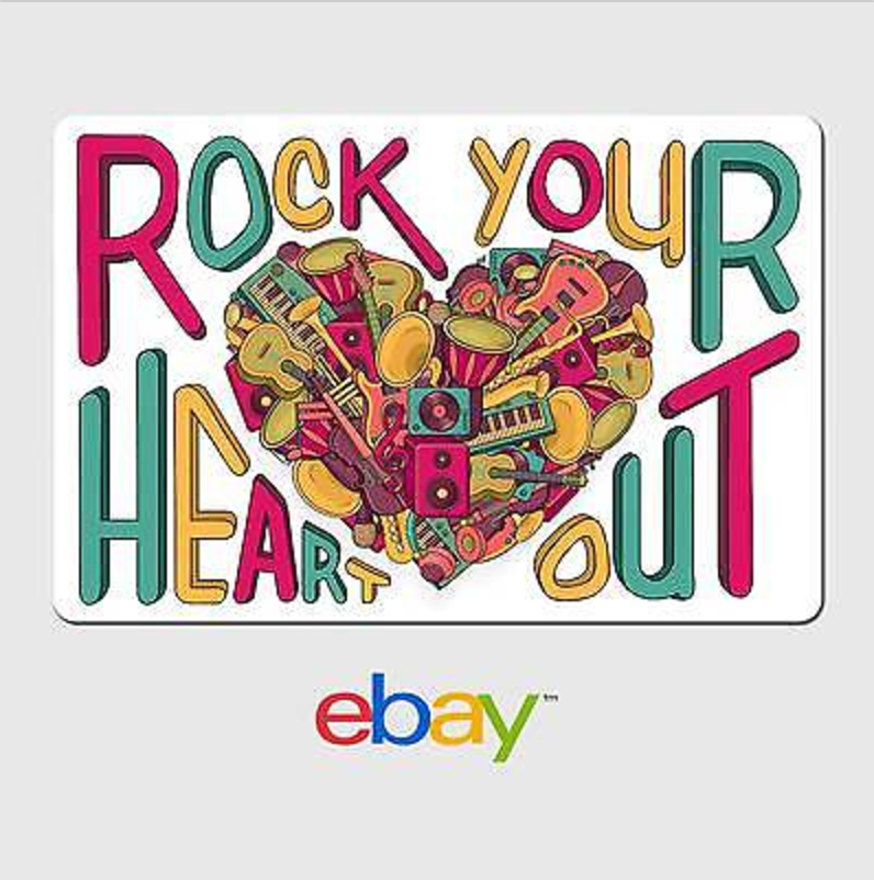 eBay Digital Gift Card Music Rock Your Heart Out - Email Delivery