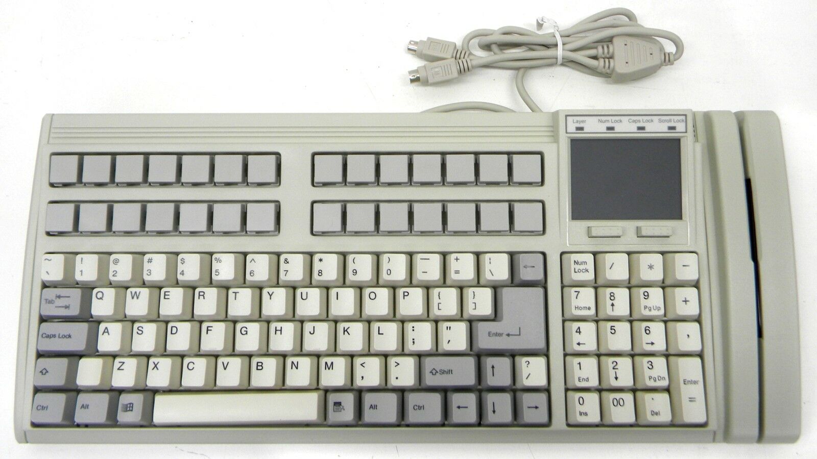 NEW Partner Tech KB1140 POS Keyboard Mouse Pad & Mag Stripe Reader Programmable