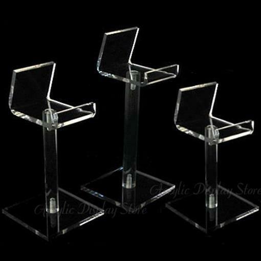 Acrylic Cell Phone Pedestal Display Stand Set of 3