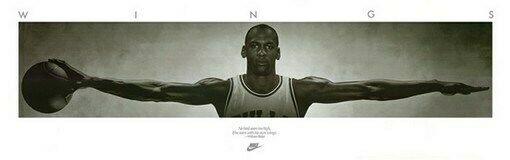 MICHAEL JORDAN WINGS POSTER Huge 6ft Wide HOT NEW