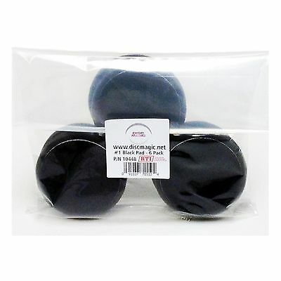 6pcs ELM USA,RTI ECO Black #1 Buffing Pads for Disc Repair Machines OEM Factory