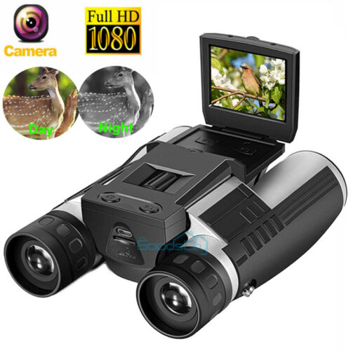 1080p HD Digital Night Vision Binocular 12X Zoom Scope Camera Video Recorder