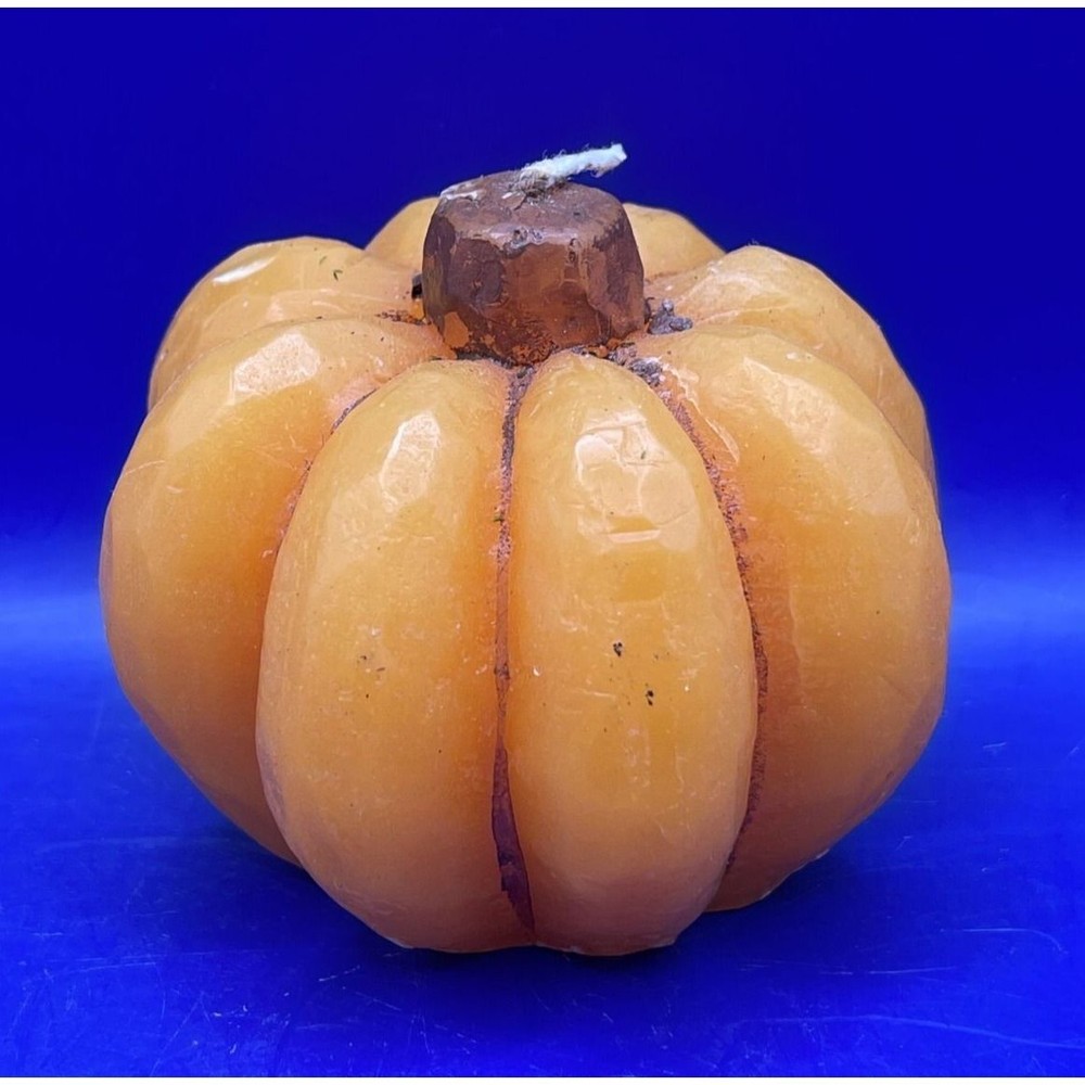 Seasonal Fall Pumpkin Wax Candle Thanksgiving Halloween Centerpiece Decoration-image