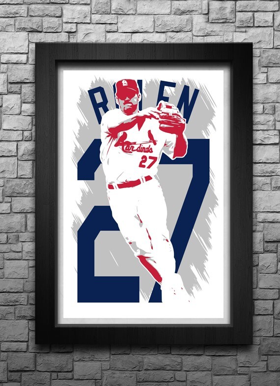 SCOTT ROLEN art print/poster ST. LOUIS CARDINALS FREE S&H! JERSEY