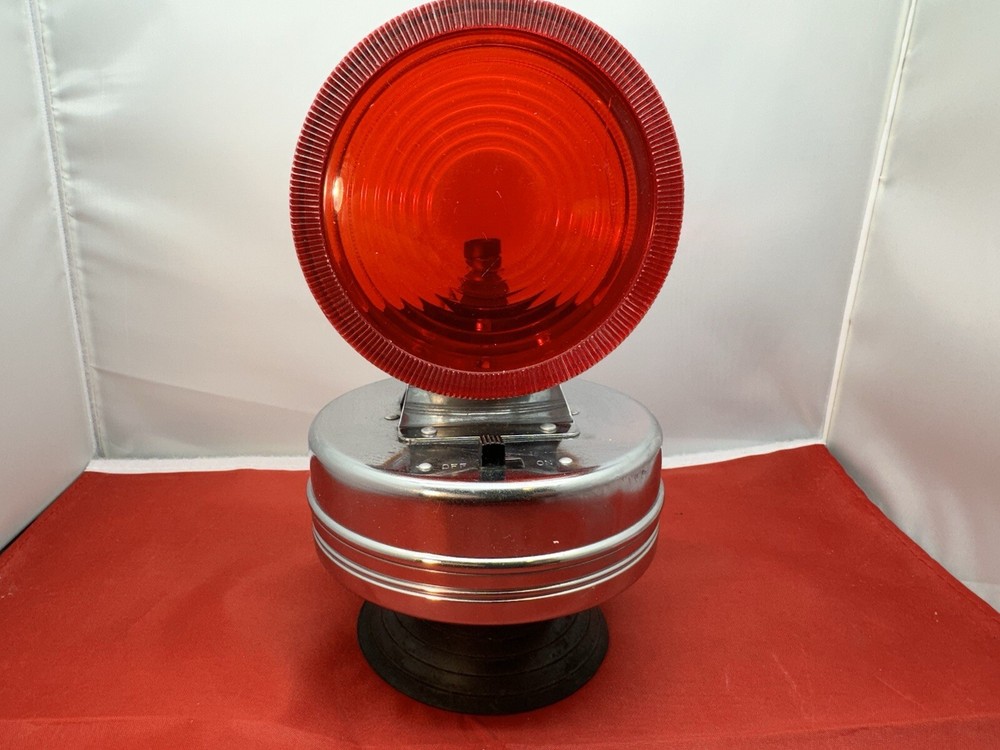 Vintage Car Warning Signal Lamp FP-1 USSR 1980's with rubber suction cup Exc.
