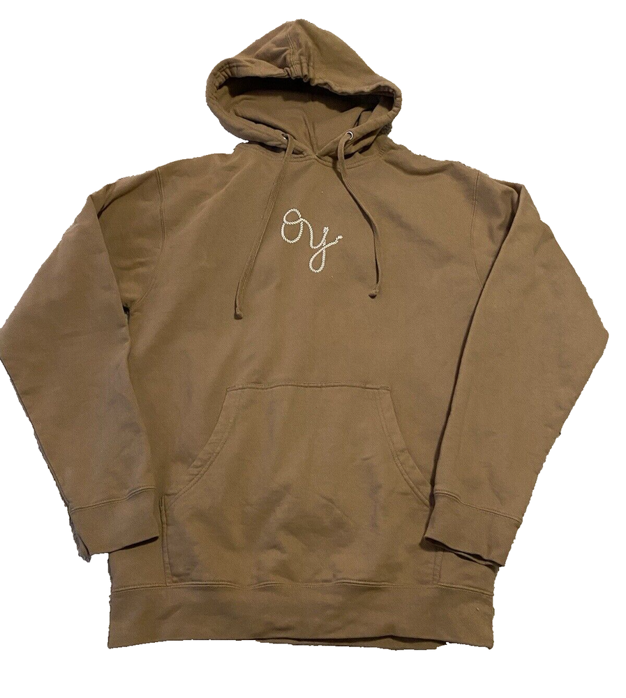 Independent Trading Co Mens Medium Tan OY Born for Leavin Hoodie