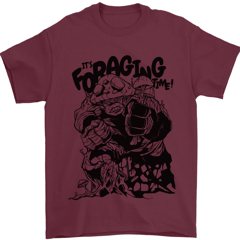 It's Foraging Time Funny Forager Mens T-Shirt 100% Cotton