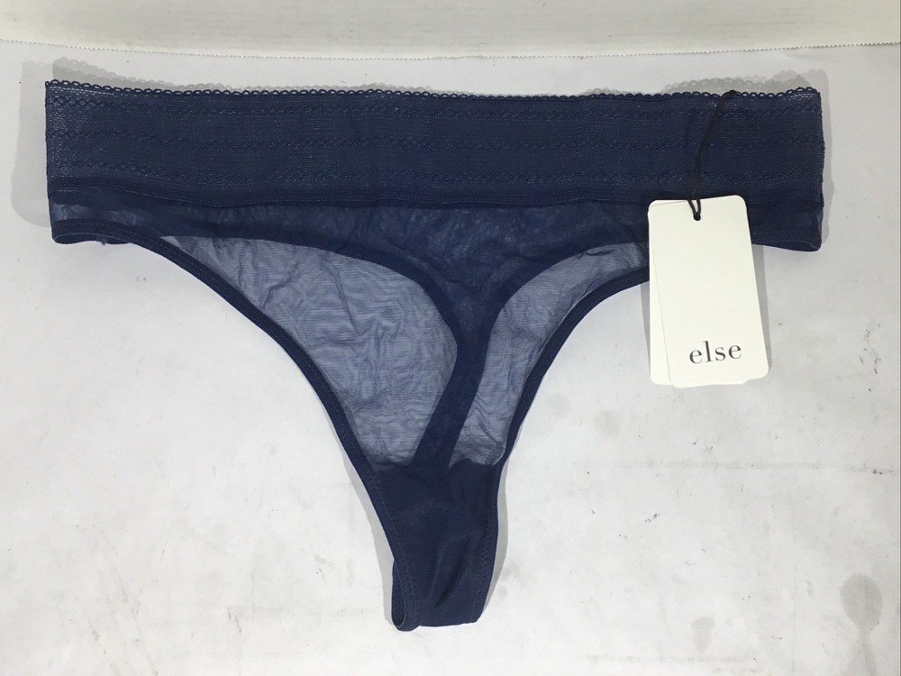 Else Women’s Size Large Marine Blue Bare Thong Underwear ZP-A81