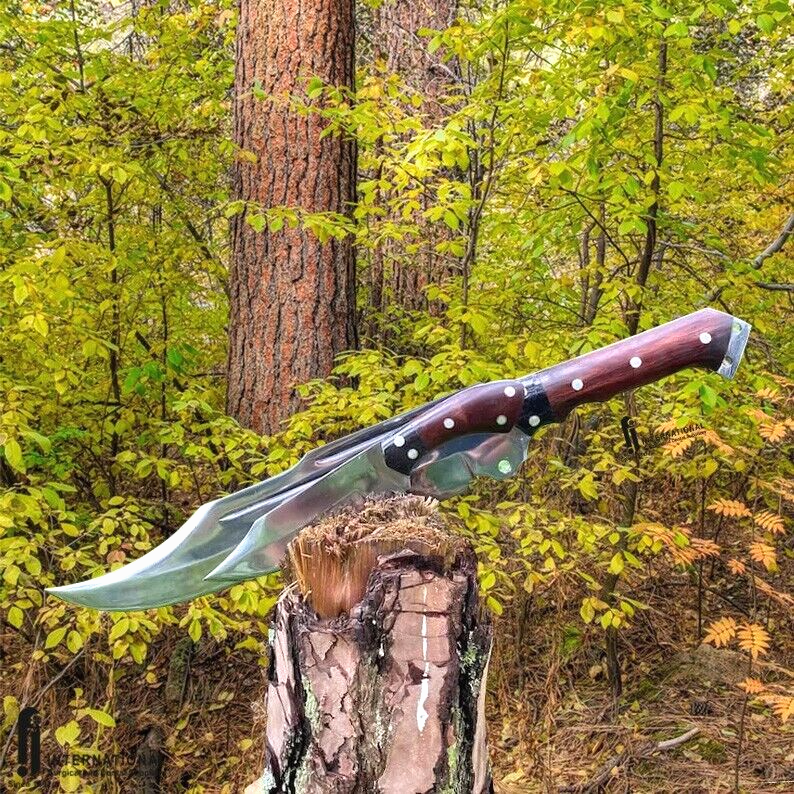 Hand Made High Carbon Steal Blade Survival Bowie Knifes / Hunting Knife Camping