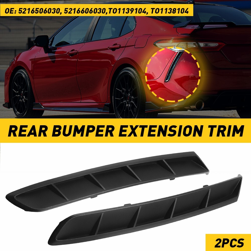 2pcs Rear Bumper Side Trim for 2018-2022 Toyota Camry SE XSE