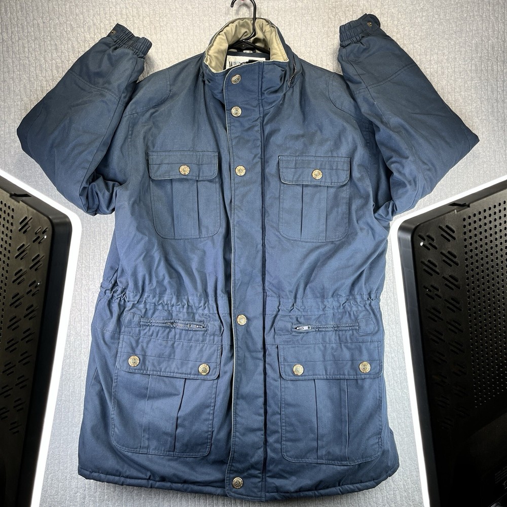 Men's XL Heavyweight Windbreaker Hoodless Winter Coat for Ski & Outdoor Snow Activities  