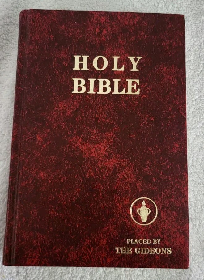 Holy Bible Placed by The Gideons Burgundy