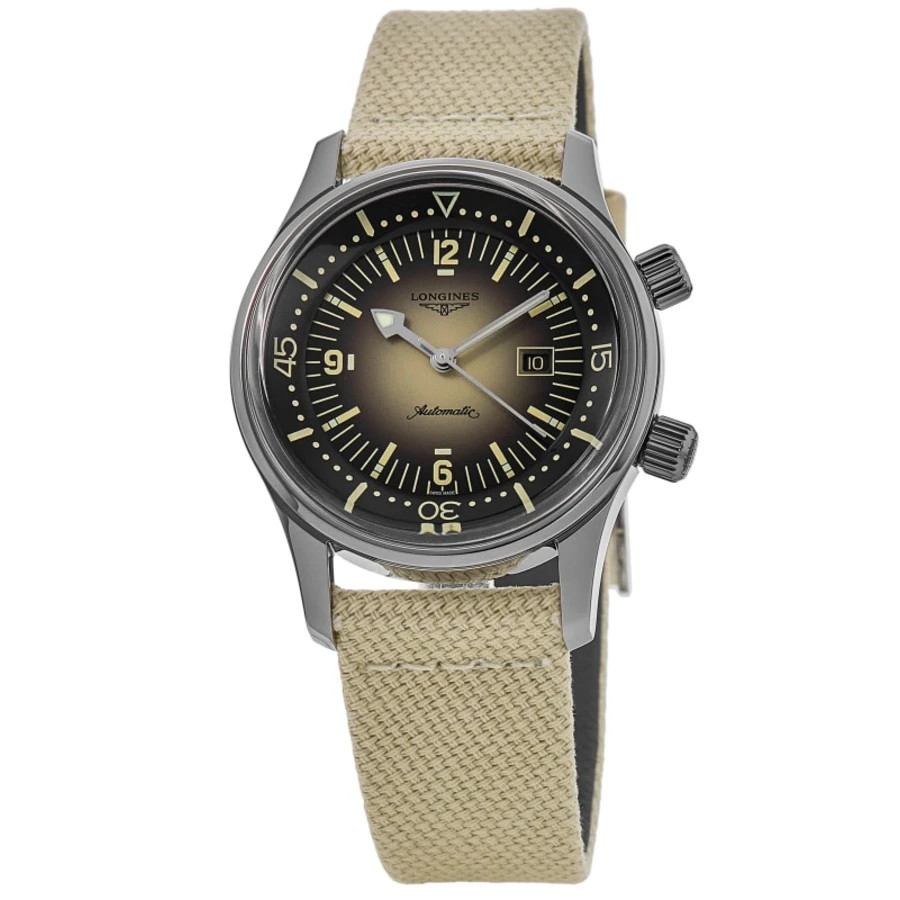 New Longines Legend Diver Automatic Beige Dial Unisex Watch L3.374.4.30.2