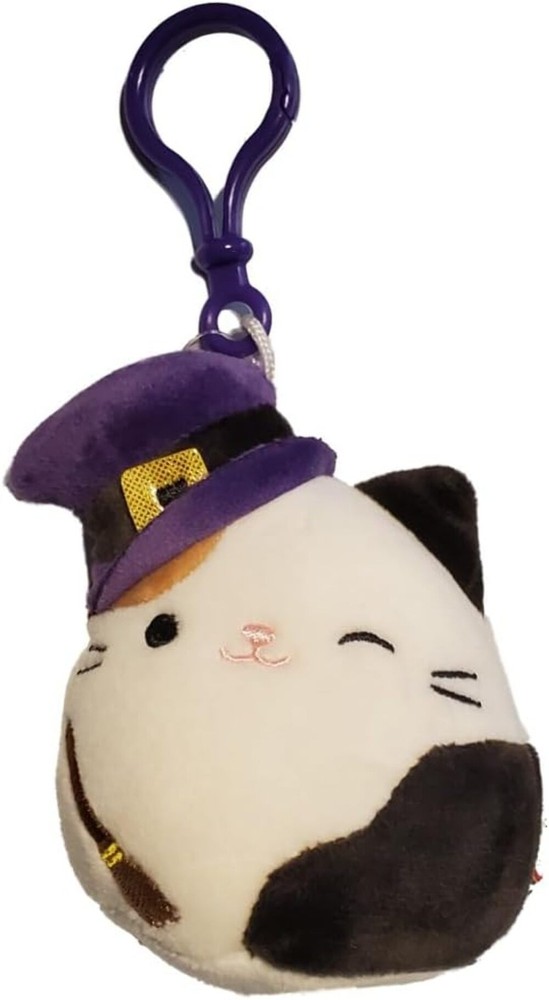 Squishmallows 3.5 Inch Clip-On Cam The Cat Witch Plush Keychain