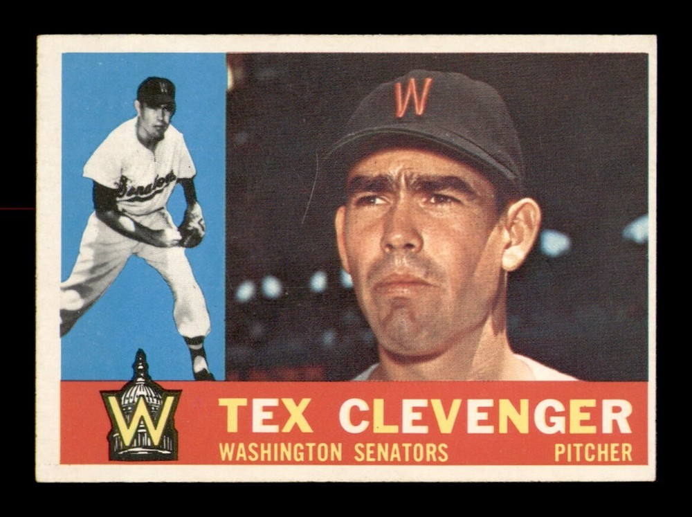 1960 Topps #392 Tex Clevenger NM Baseball Card OBGcards