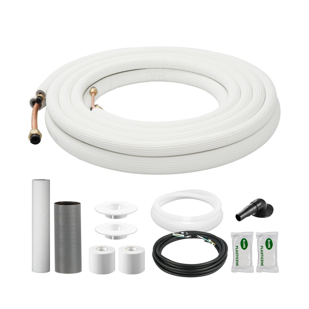 Della 25 Ft Mini Split Line Set, Includes 3/8
