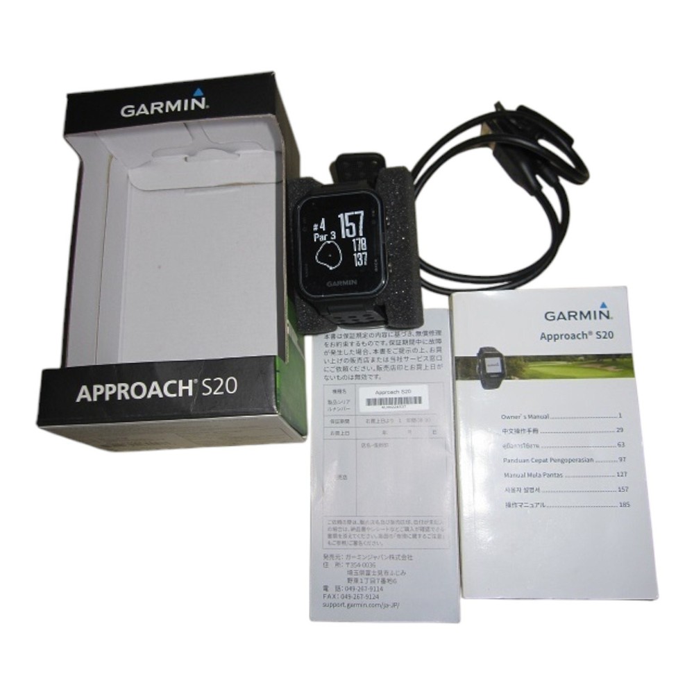 Garmin Approach S20 Waterproof GPS Golf Smartwatch Pre-Owned Japan