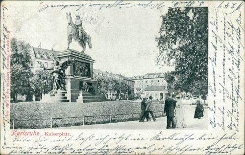 Ansichtskarte Karlsruhe Kaiserplatz 1903 (Nr.9505)