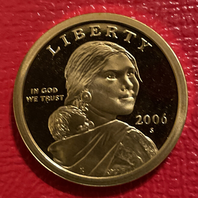 2006~ S Native American Sacagawea Proof Dollar Gem Cameo From Proof Coin Set!