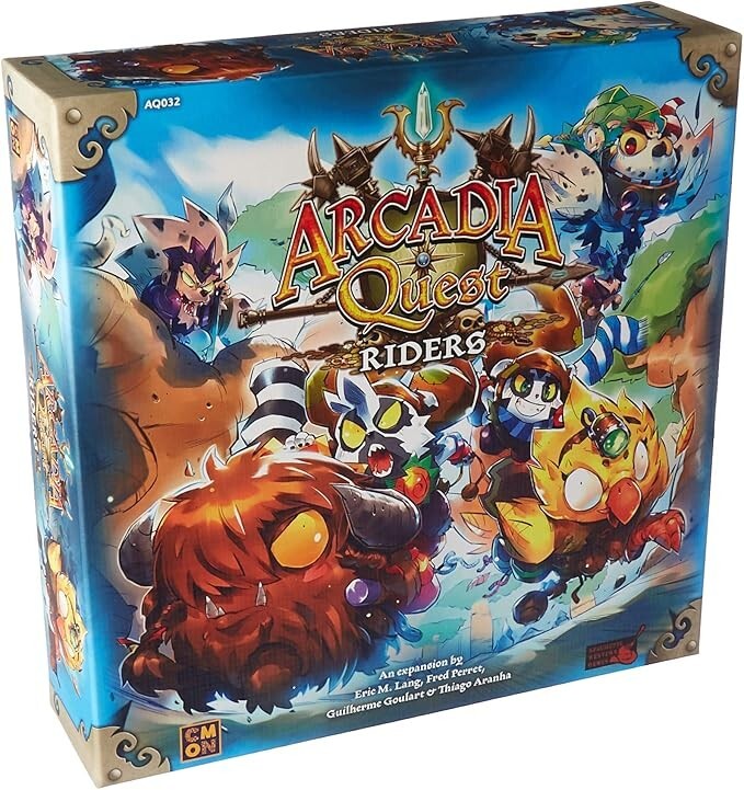 Arcadia Quest Riders Expansion CMON Board Game Eric Lang Sealed New Mount Heroes