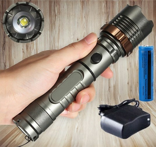 High Powered 99000000lm LED Flashlight Super Bright Torch Rechargeable Spotlight