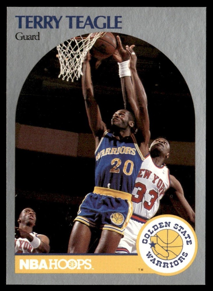 1990-91 Hoops Terry Teagle Golden State Warriors #120