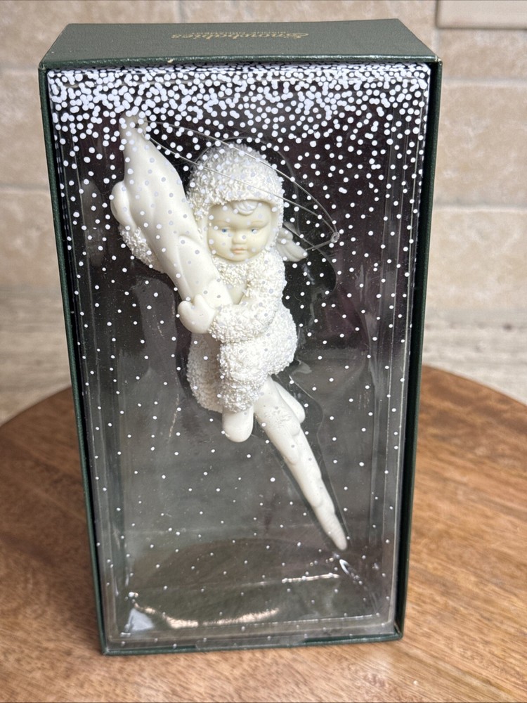 Dept 56 Snowbabies Wee This Is Fun Bisque Christmas Ornament