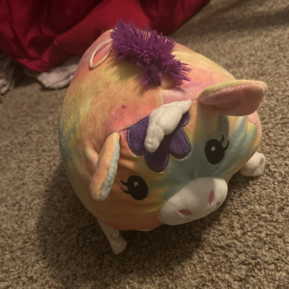 Squishmallows 10 Inch Esmeralda Tie Dye Rainbow Unicorn Plush