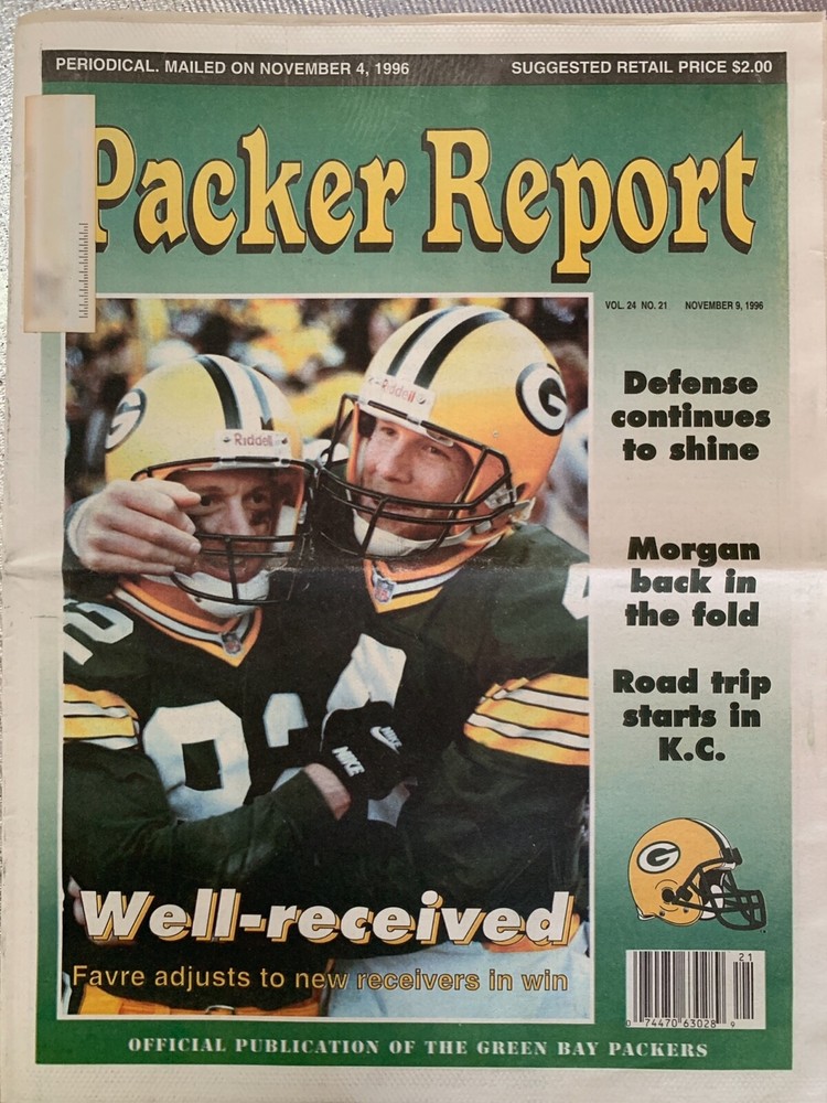 11/9/1996 Packer Report- Green Bay Packers vs Detroit Lions