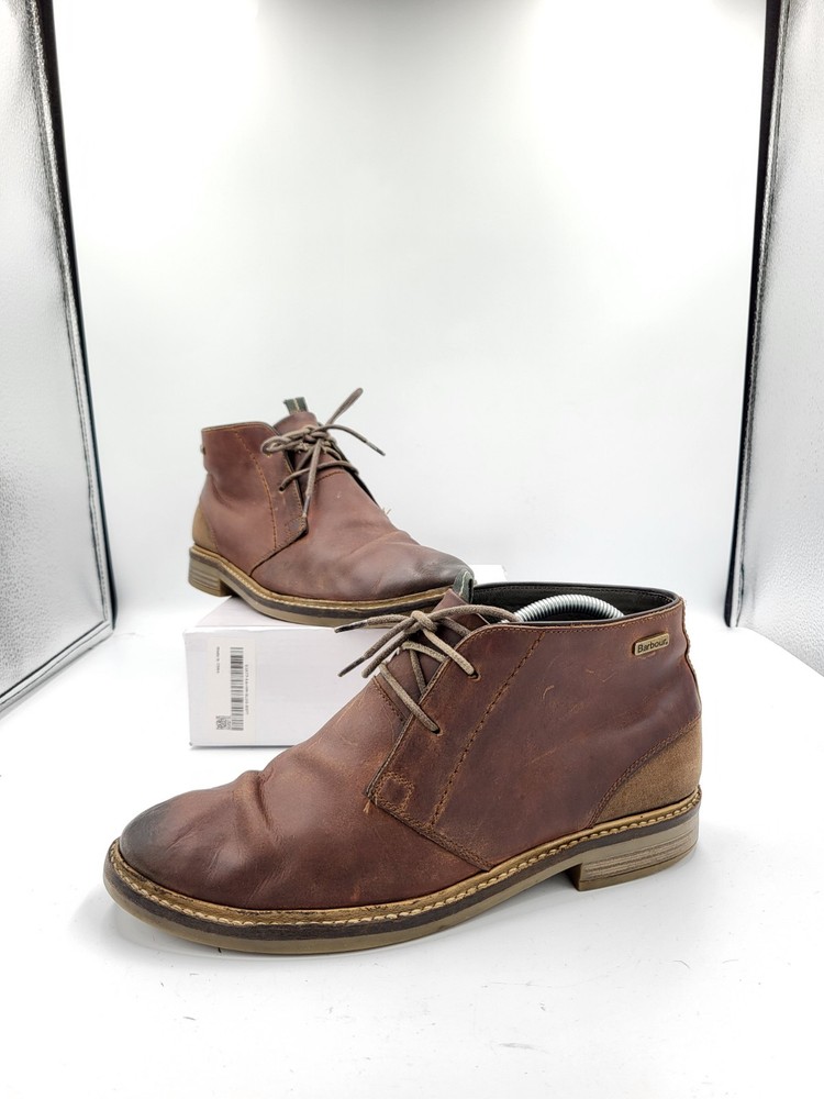 Barbour Chukka Boots Men's Redhead Brown Leather  UK Size 8