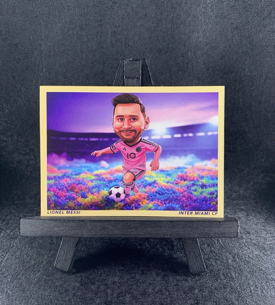 Lionel Messi 2025 AI Trading Card #10 Auto by artist Inter Miami CF