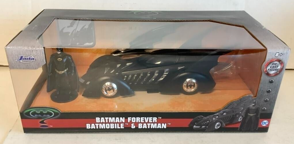 NEW Jada Toys 98036 Batman Forever BATMOBILE 1:24 Scale Vehicle w/Batman Figure