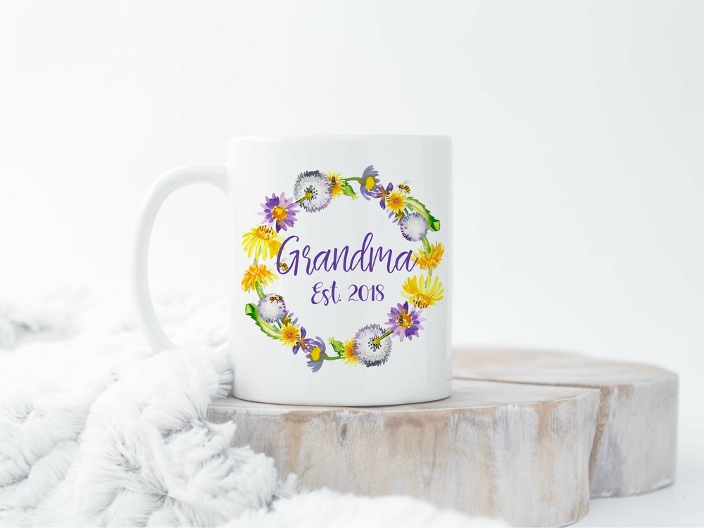 Custom New Grandma Mug Grandmother Gift Christmas Gifts For Grandma Est 2019