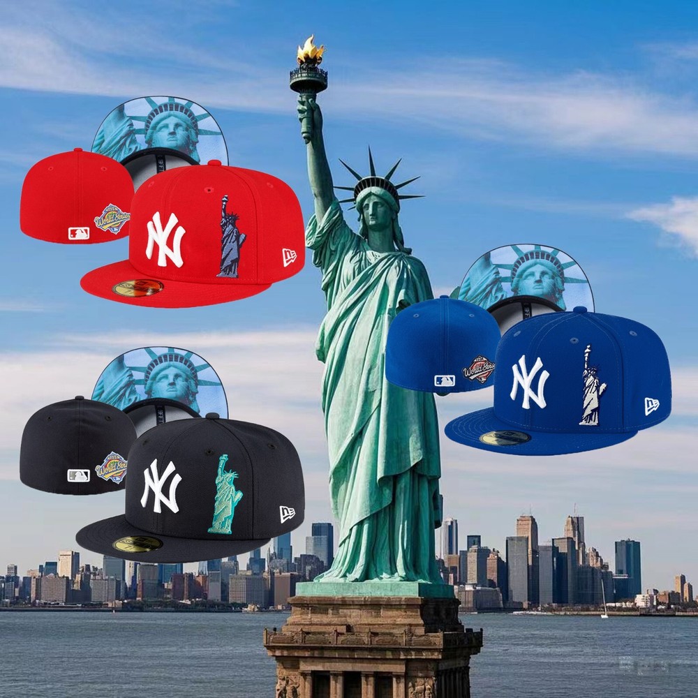New York Yankees New Era Red/Black/Blue Statue of Liberty 59FiFTY Fitted Hat