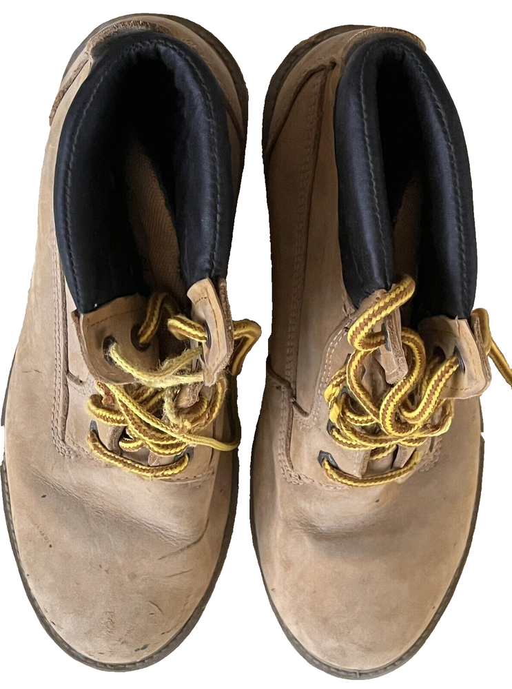 Brahma Work Boot Men’s Size 9 Tan Leather Waterproof Oil Resistant Hubert Shoes