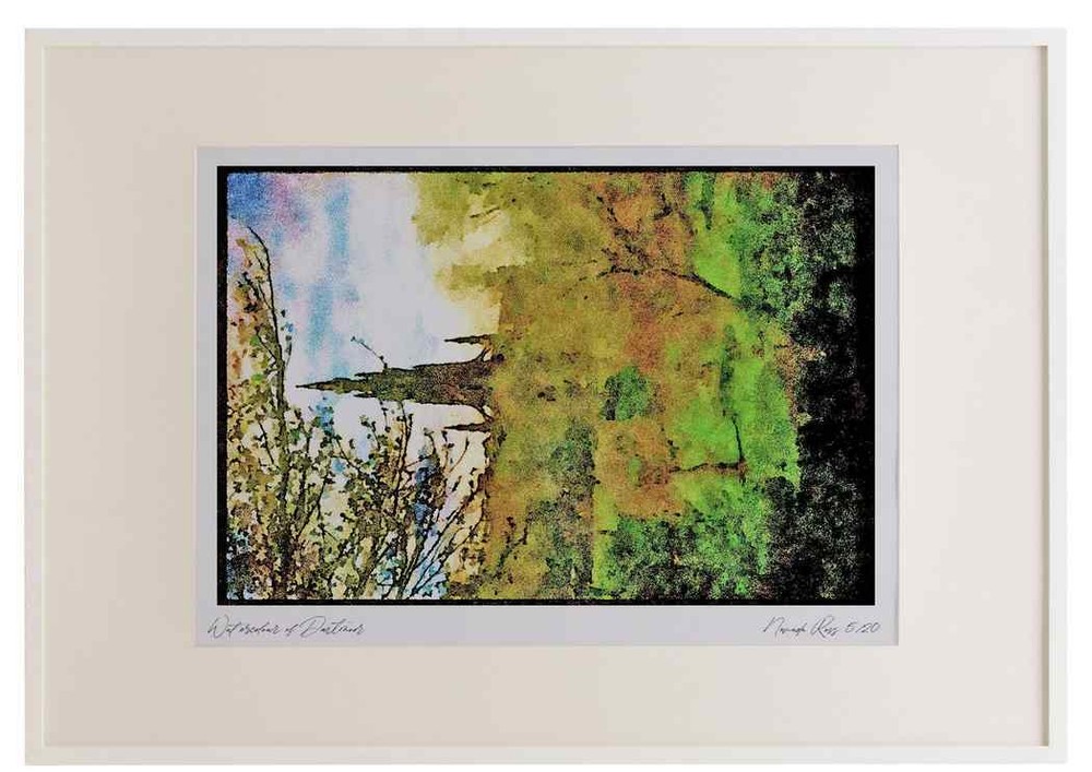 Scotland 092001 Edinburgh Prince's Street Gardens A3 Picture Frame Watercolour