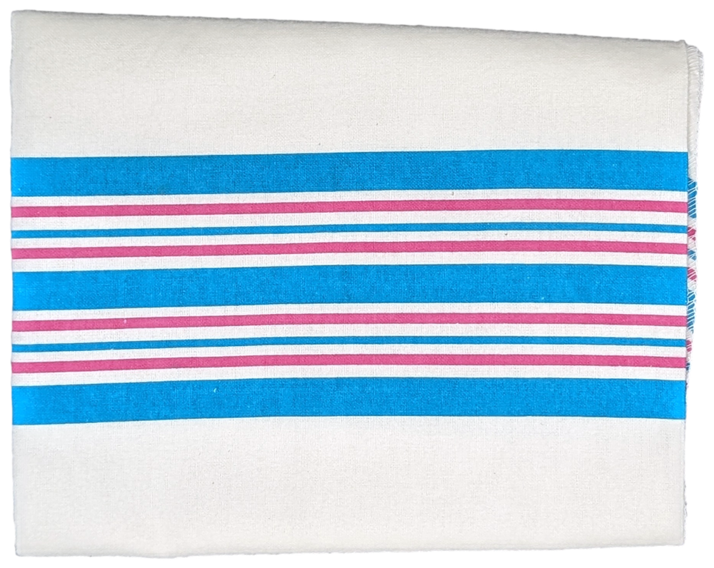 Hospital Receiving Blankets Baby Swaddle 100% Cotton 30 x 40 Blue Pink Striped
