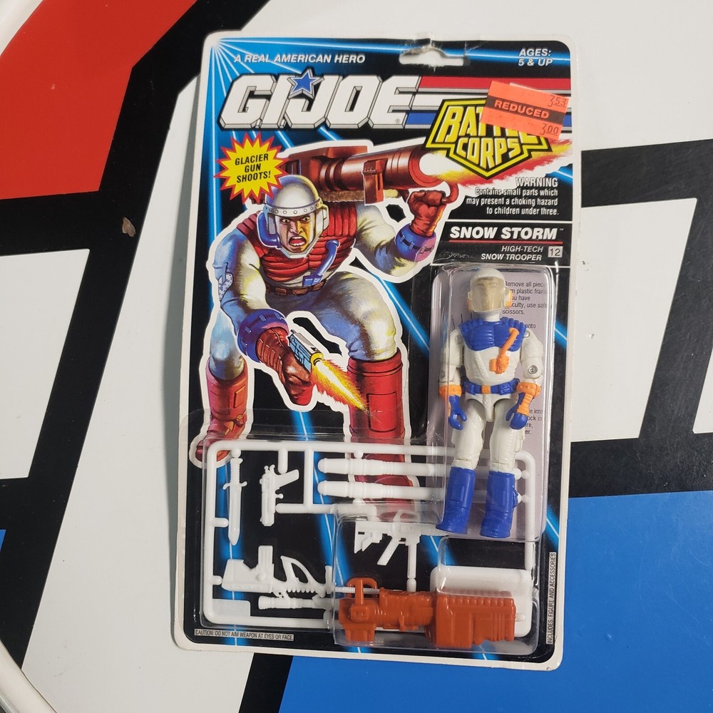 Vintage NEW SEALED MOC GI JOE Snow Storm v2 Battle Corps ARAH HASBRO R