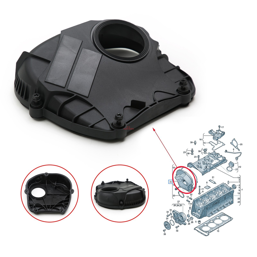 OEM Upper Timing Cover w/Seals Audi VW 06H103269H For 1.8 2.0 EA888 Gen29L