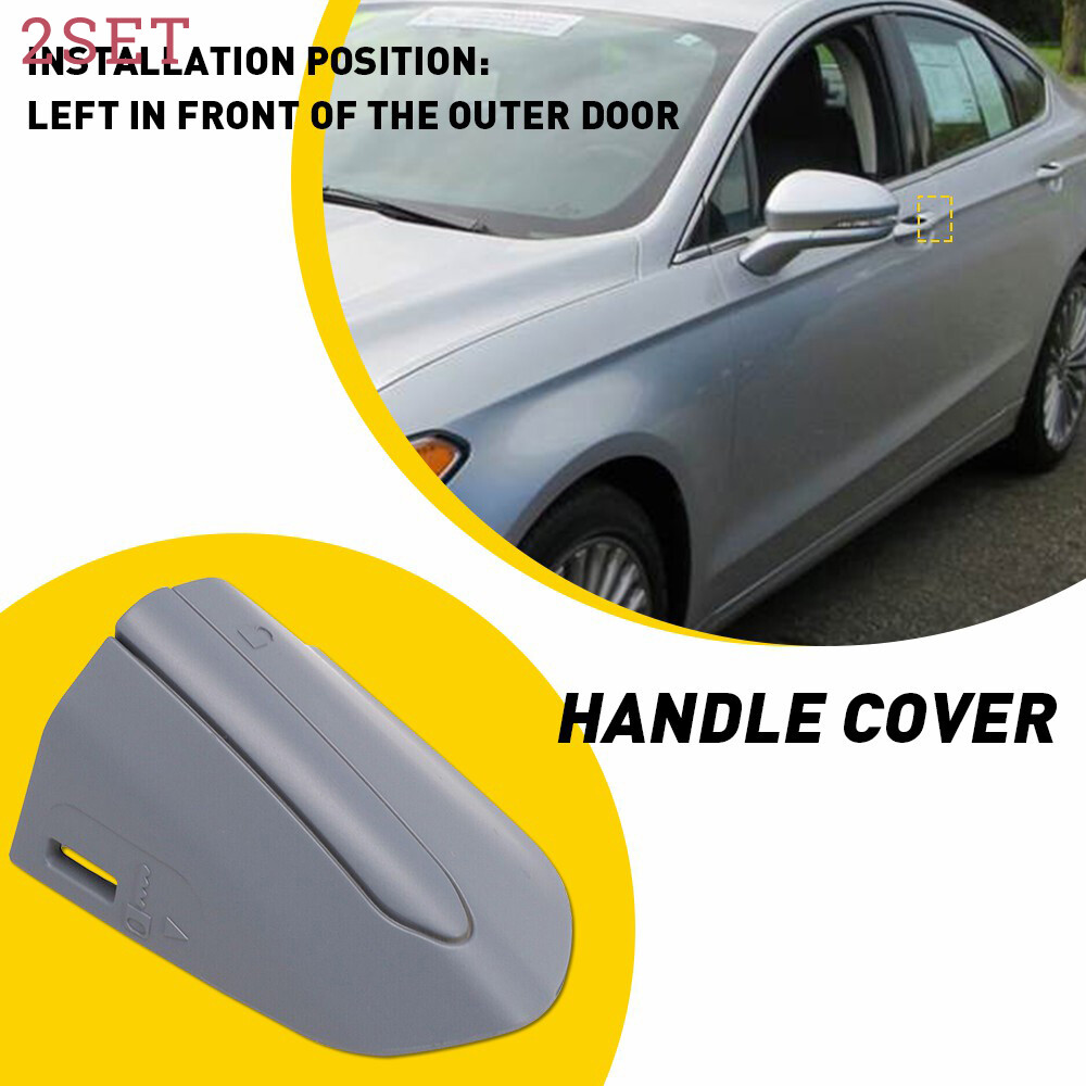 2set Driver Door Handle Cover Door Handle Bezel Primed For Ford For Fusion 2015-