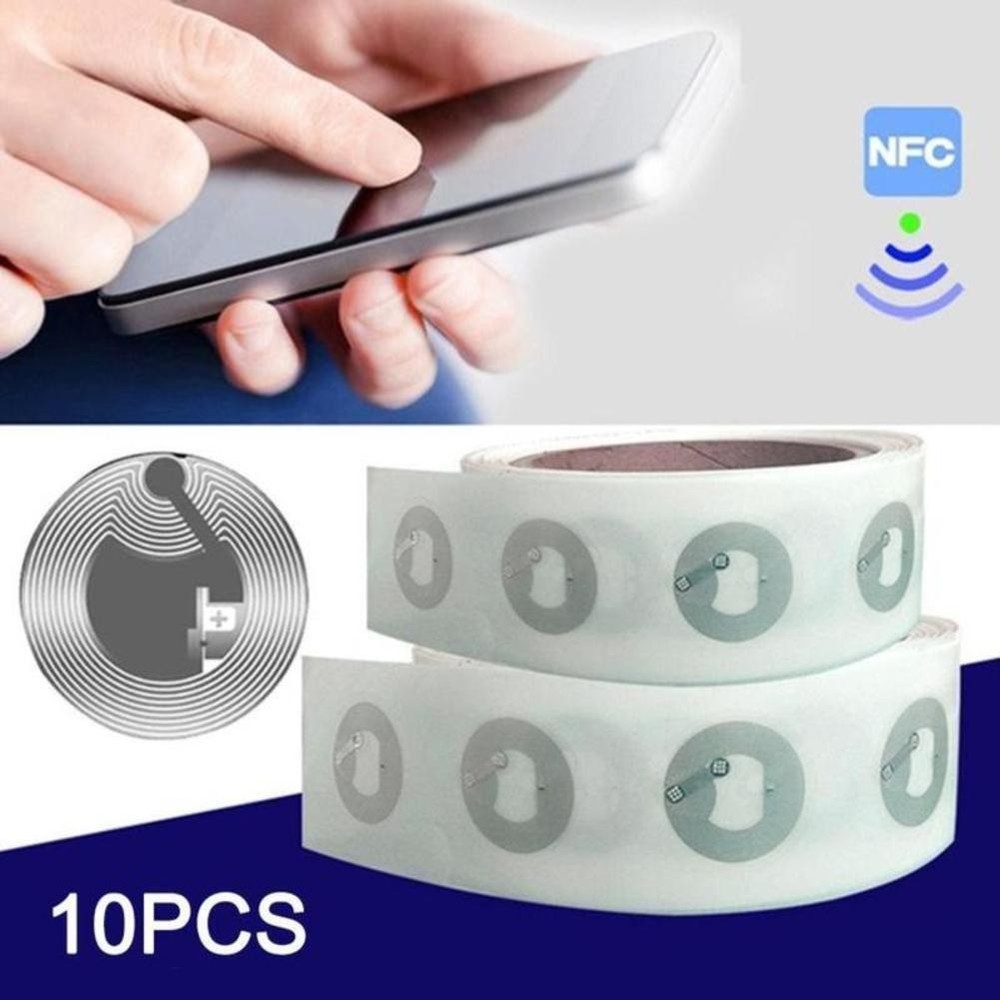 10 pcs/lot NFC Tags Label 25mm NTAG213 Blank Sticker Mobile Android Windows