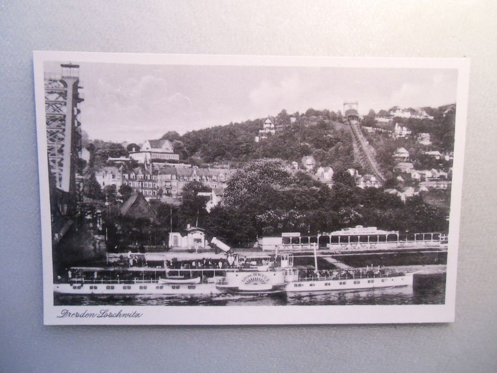Ansichtskarte Dresden Loschwitz Schiffe Schifffahrt