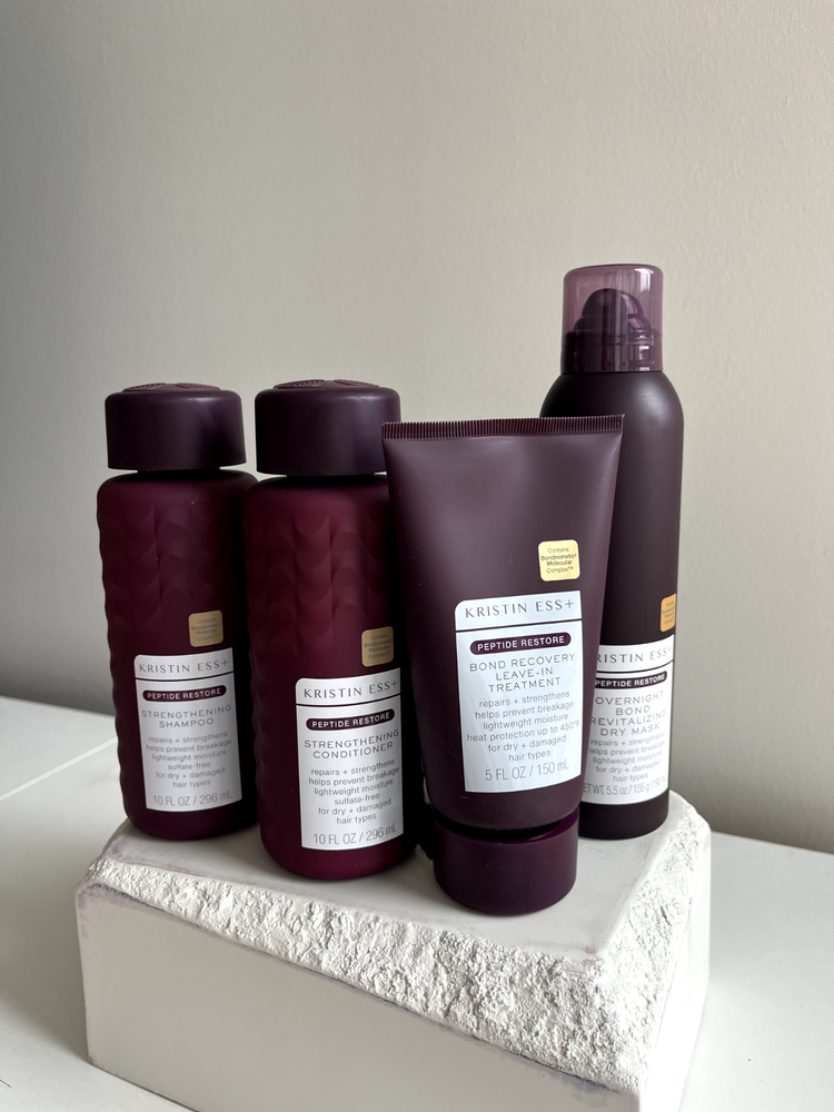 Kristen Ess Peptide Restore Hair Set - Shampoo Conditioner Leave In Treatment 4pc