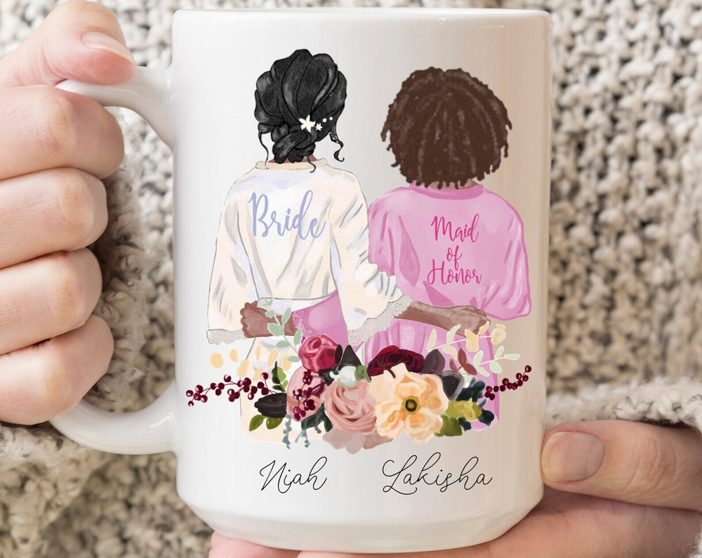 Pick Your Hair Bridesmaid Mug Custom Bridesmaid Mug Bridesmaid Proposal Box Will