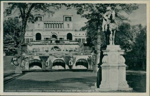 Ansichtskarte Potsdam Sanssouci Denkmal Friedrichs des Großen Orangerie(Nr.9068)