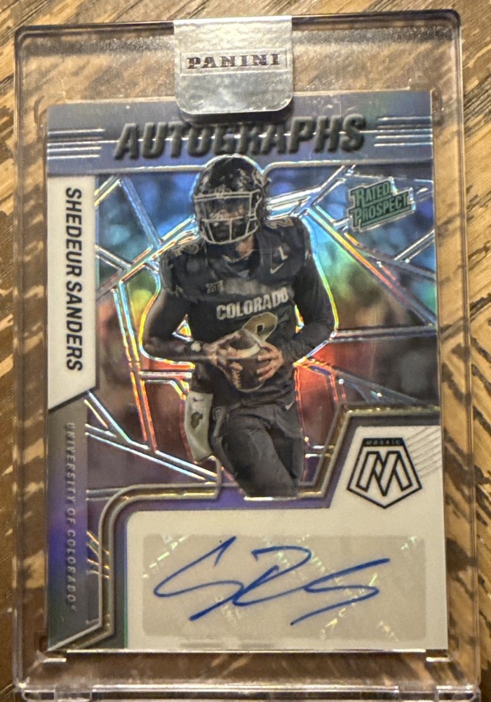 2025 Panini Mosaic - Shedeur Sanders #SS-XXX Rated Prospect Silver Auto