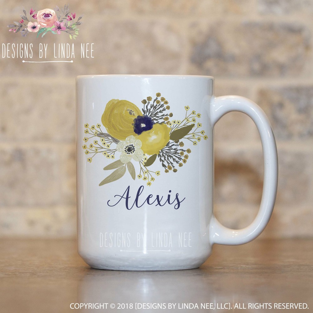 Mother's Day Gift Custom Name Mug Personalized Gift For Bridesmaid Wedding Mug