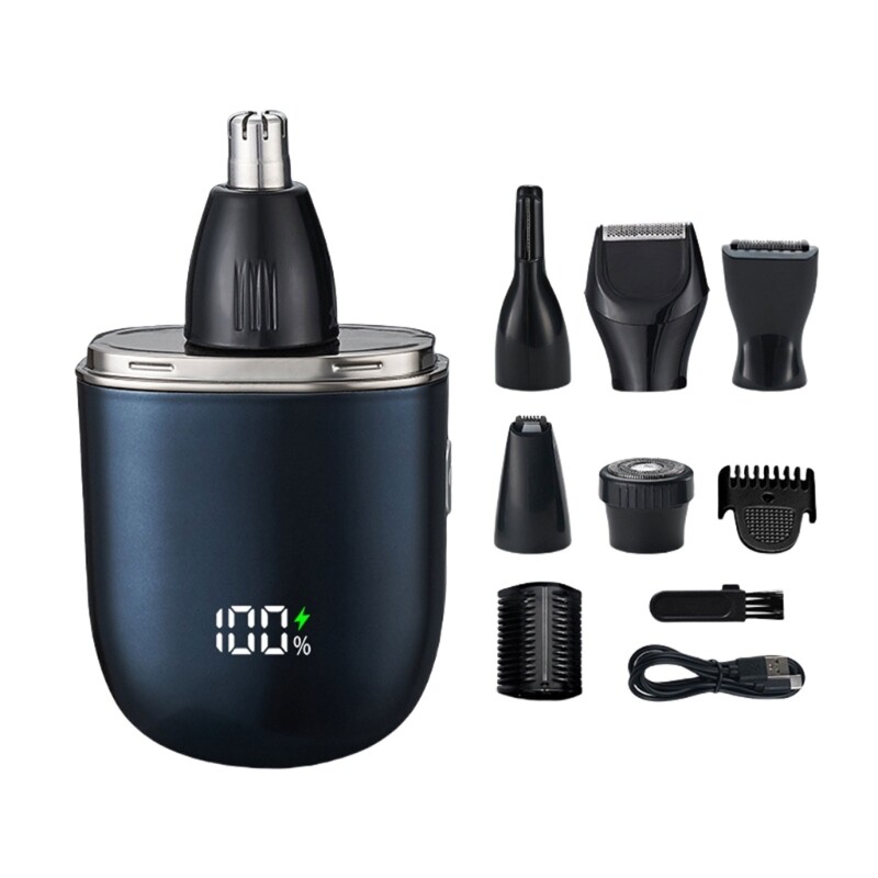 USB Charged Hair Trimmer Set for Nose Ear Eyebrow Safe Beard Shaver