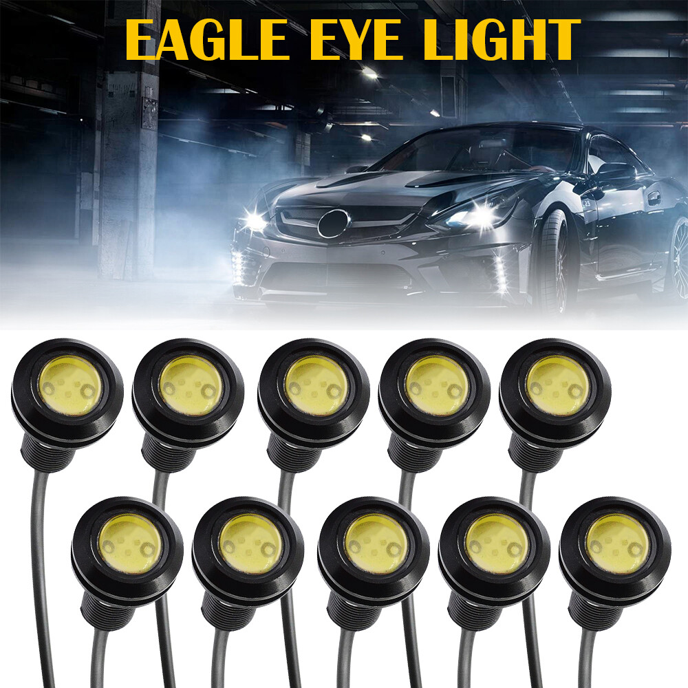10X 9W LED 18MM Eagle Eye Car Motor Daytime Running DRL Tail Backup Light Bulb S