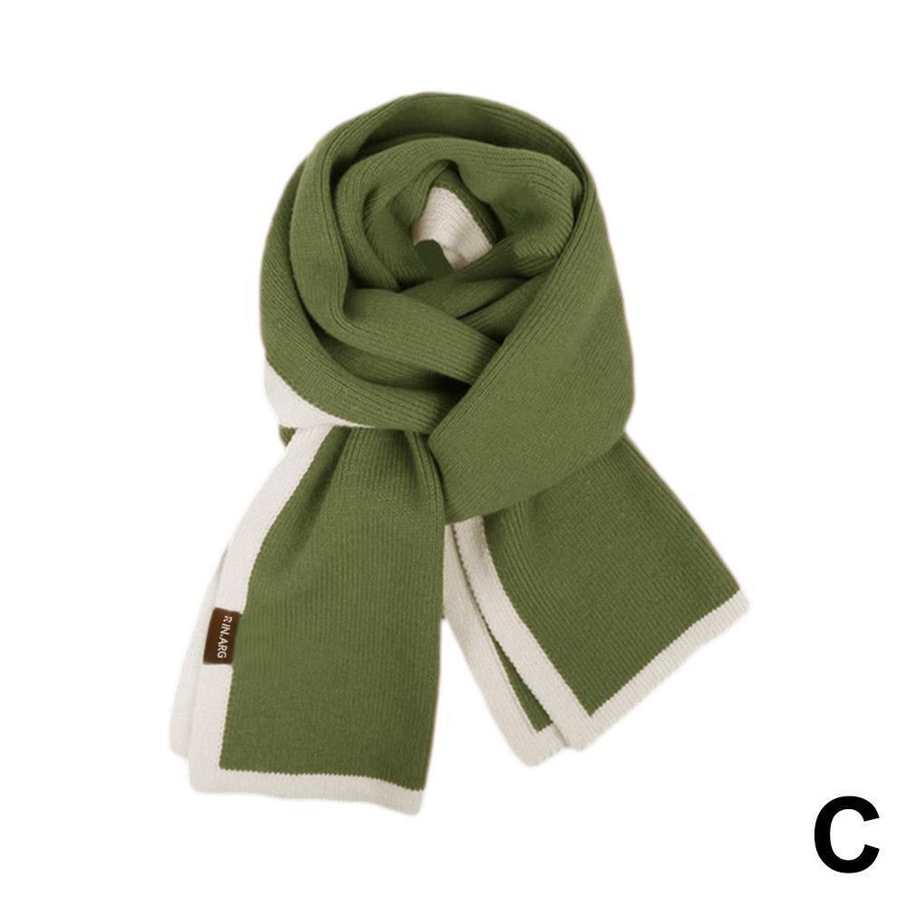 Men Women Knitted Wool Scarf Warm Shawl Wrap Fashion Accessories Winter Unisex